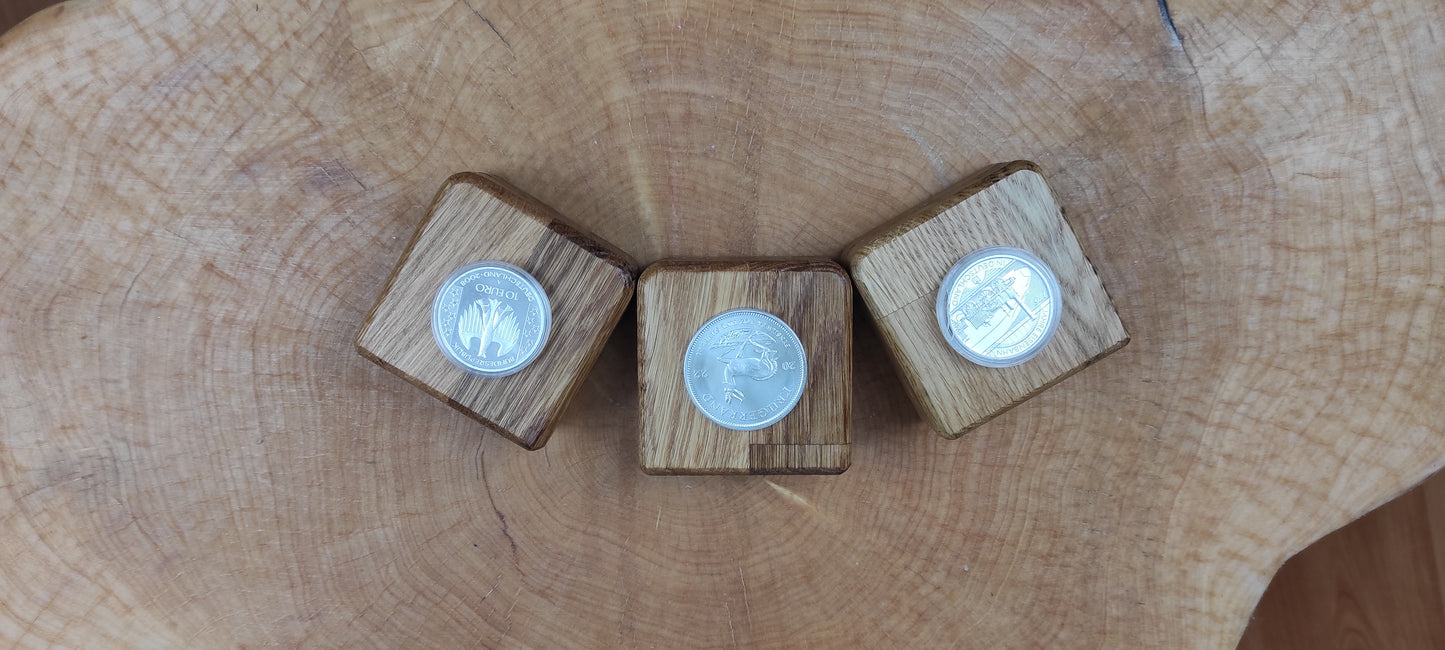 Münzetui aus Holz